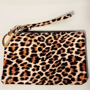 Cheetah Print Wristlet
